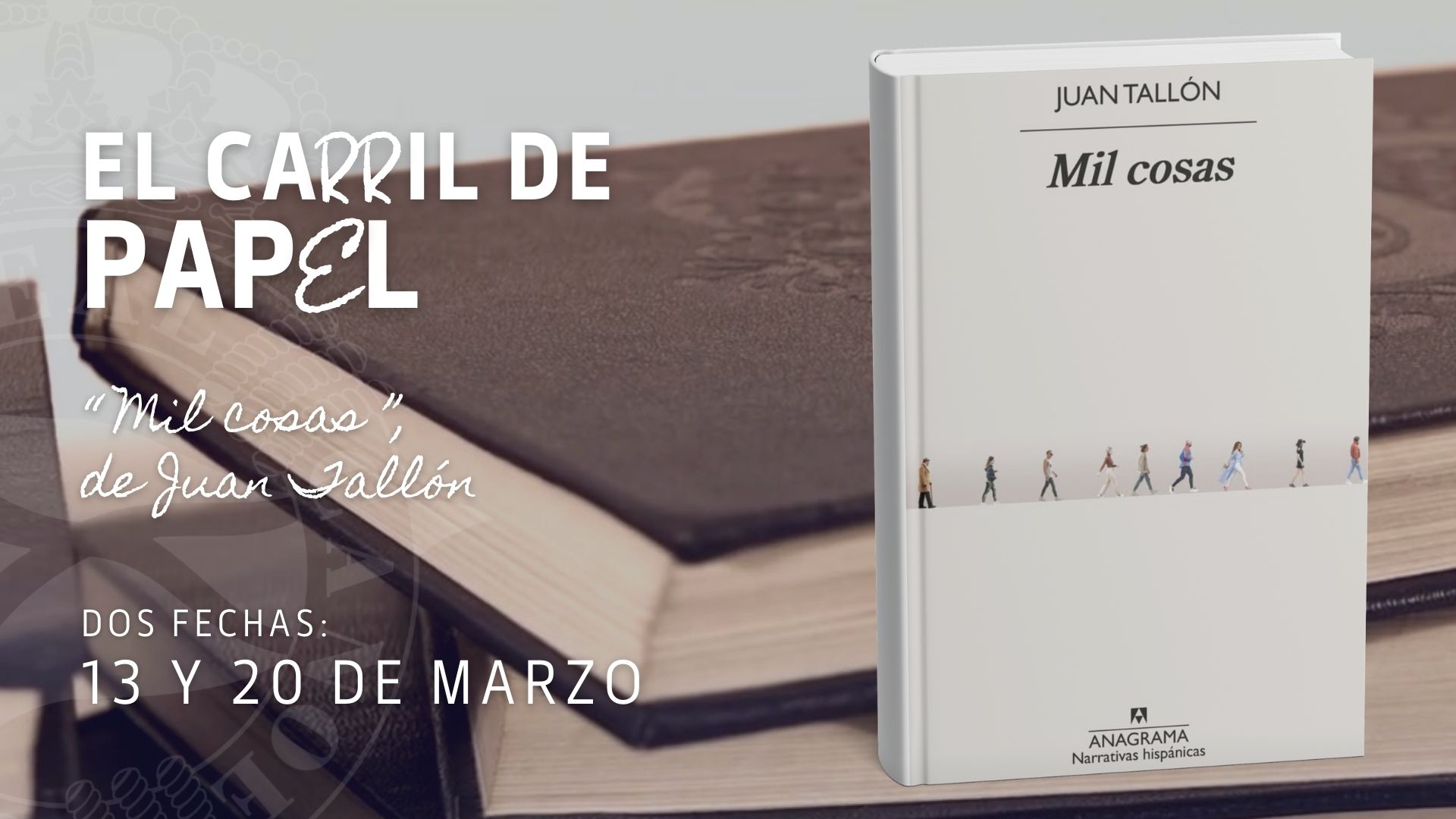 'El carril de papel' vuelve en marzo con 'Mil cosas', de Juan Tallón