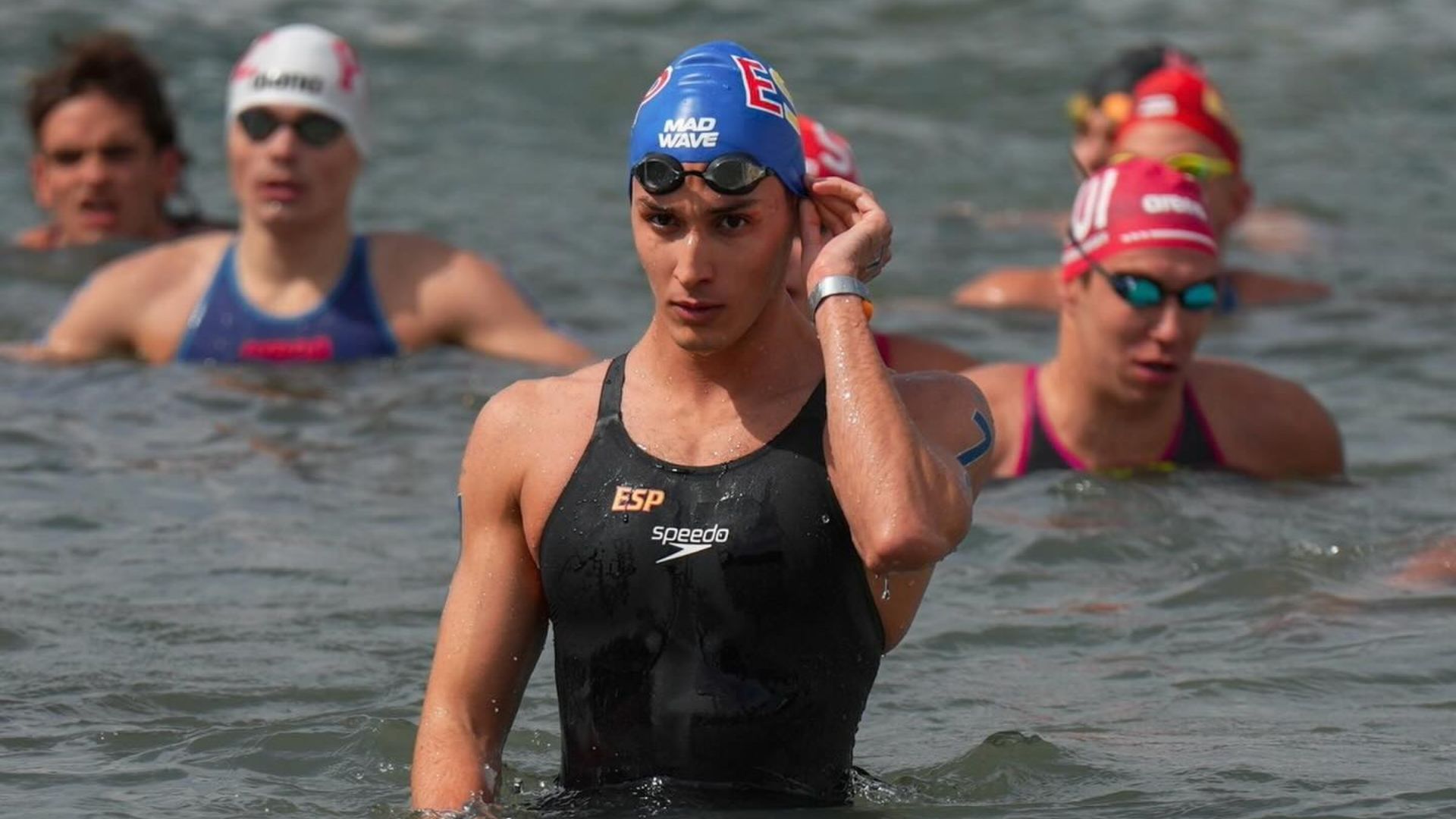 Alonso González Rodero en la Copa del Mundo de Aguas Abiertas en Ibiza