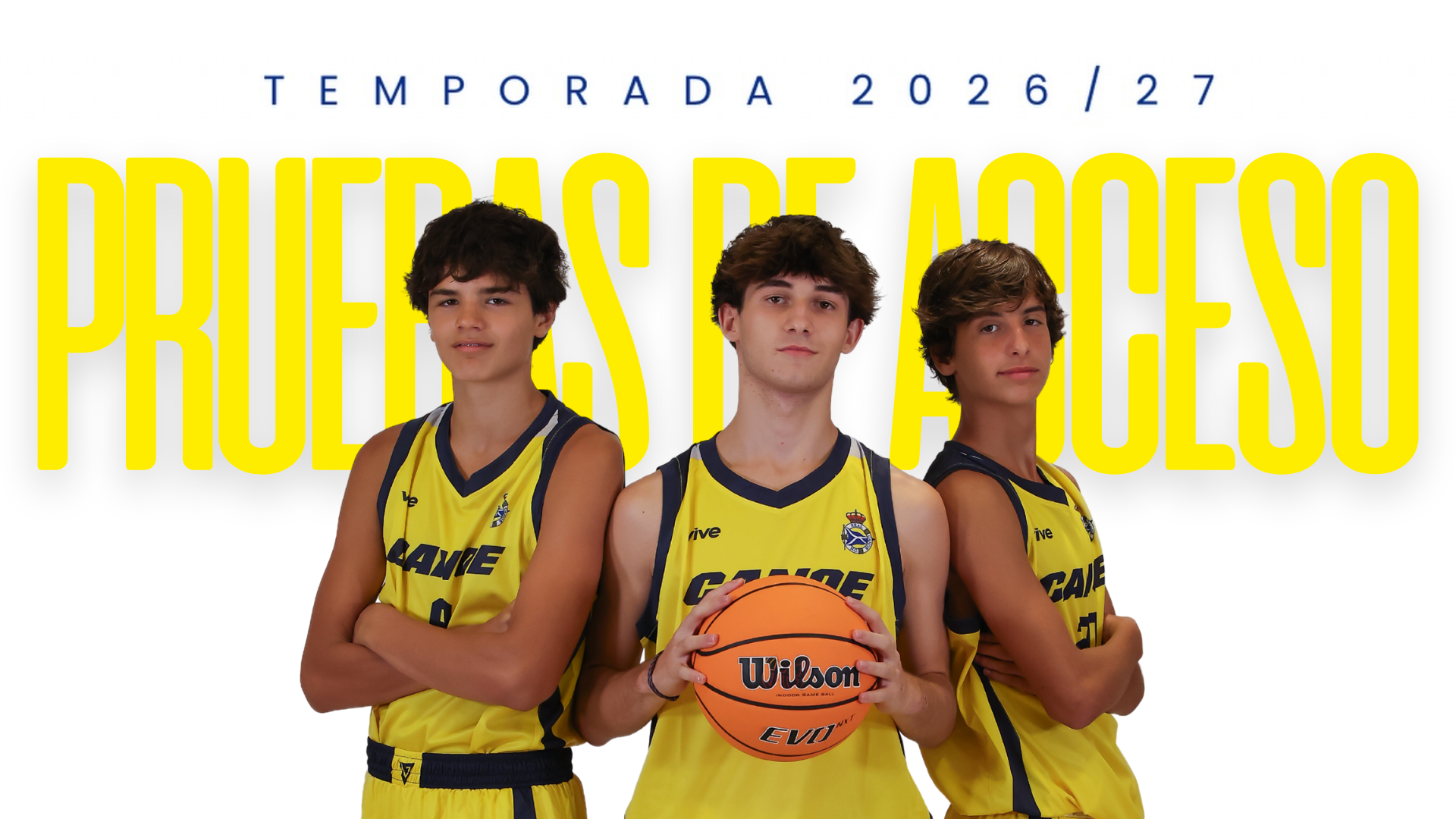 Pruebas de acceso a la cantera de Baloncesto para la temporada 26/27