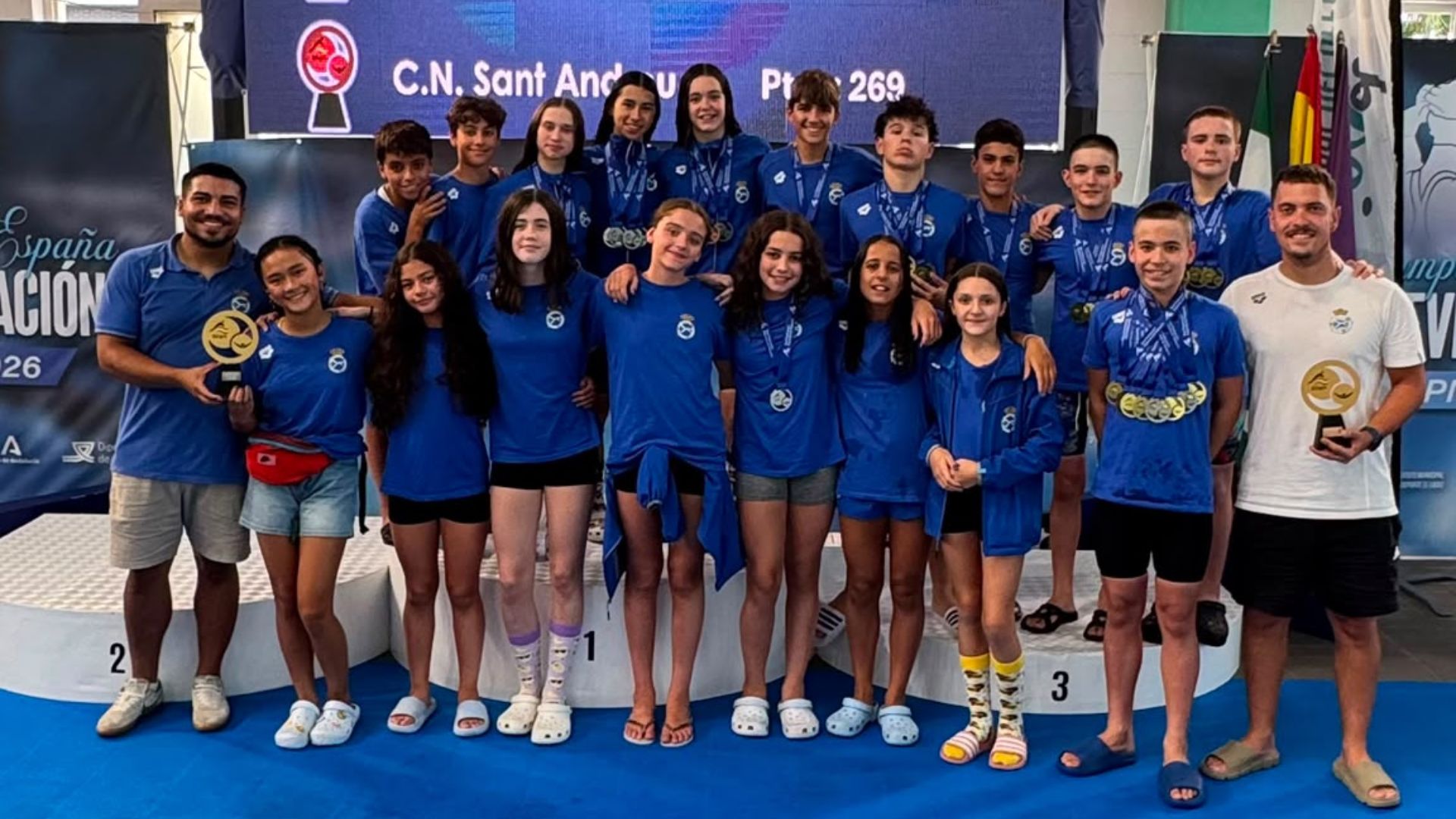 Campeones de España de natación alevín