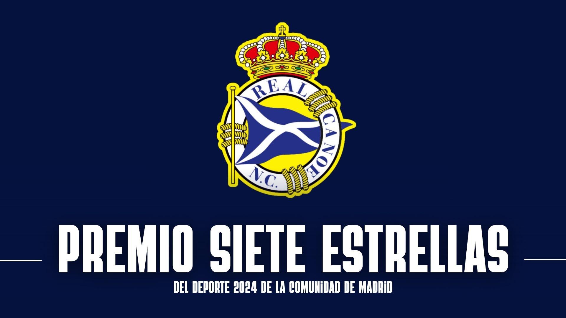 El Real Canoe Natación Club, Premio Siete Estrellas del Deporte 2024 de la Comunidad de Madrid