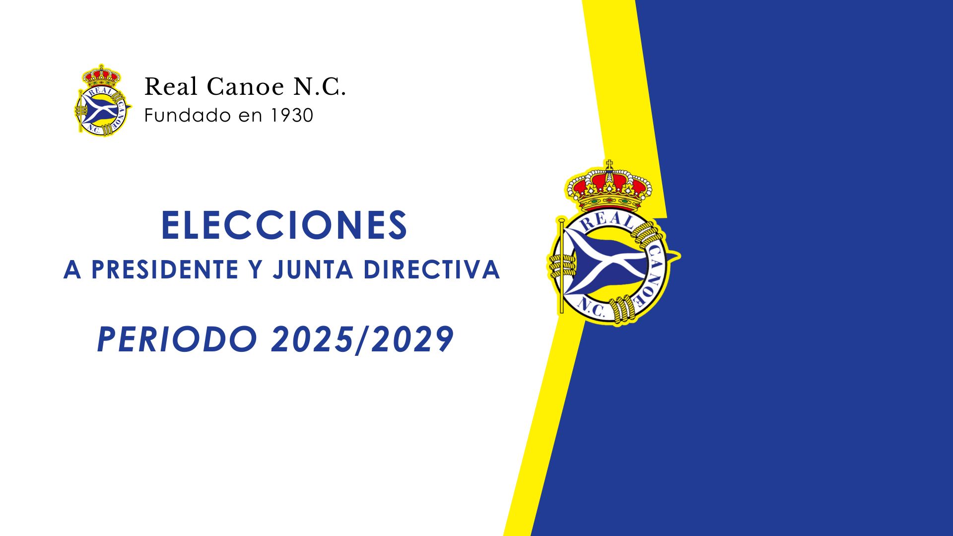 Convocatoria de elecciones a Presidente y Junta Directiva